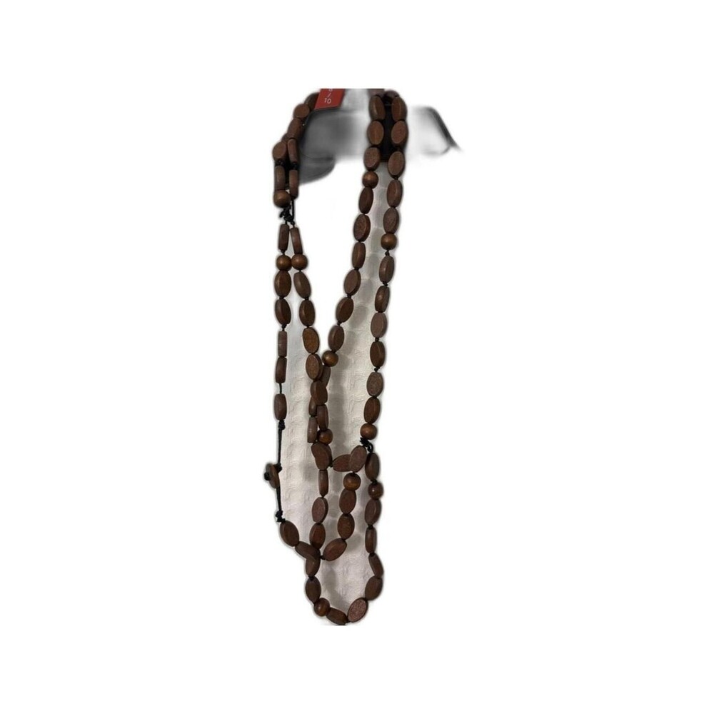 Rich Brown Wooden bead necklace